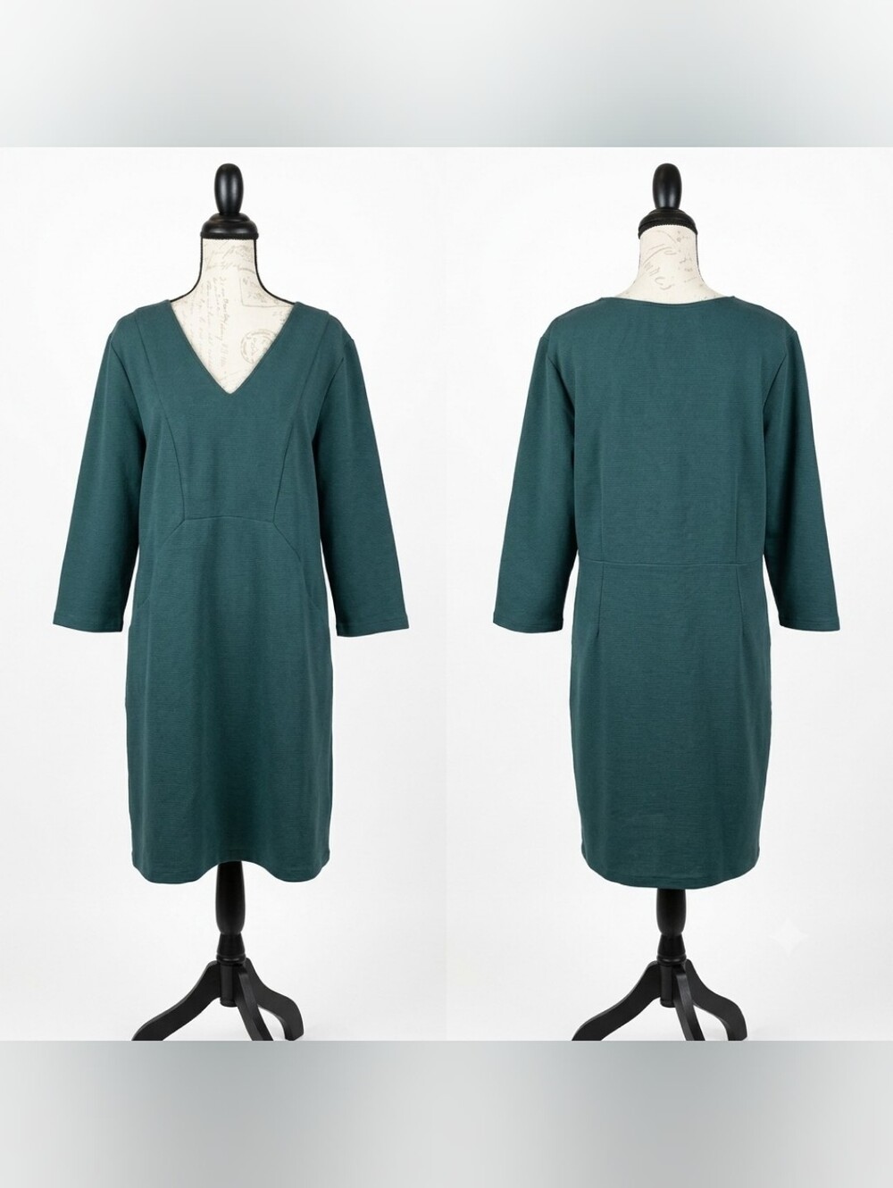 Boden Bronte Ottoman Dress Moss Green Women's 16R